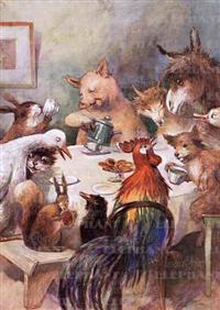 Animal Banquet - Greeting Card