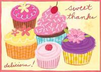 Cupcakes Parcel Thank You Notes