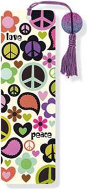 Peace Out Beaded Bookmark