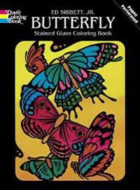Butterfly Stained Glass Coloring Book