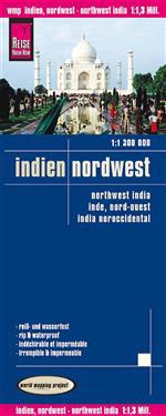 Reise Know-How Landkarte Indien, Nordwest (1:1.300.000)