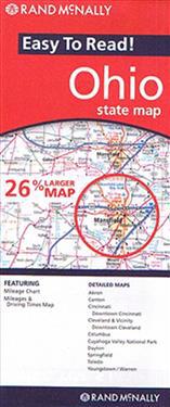 Rand McNally Easy to Read! Ohio State Map