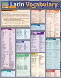 Latin Vocabulary Laminate Reference Chart