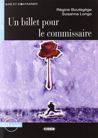 Un Billet Pour Le Commissaire - Book & CD