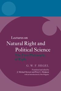 Hegel: Lectures on Natural Right and Political Science