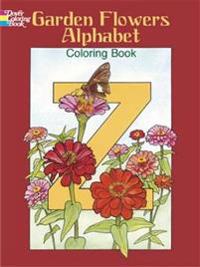 Garden Flowers Alphabet Colouring Book