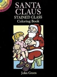 Santa Claus Stained Glass Coloring Book