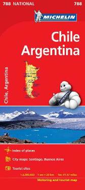 Chile Argentina National Map