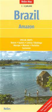 Brazil Amazon Nelles Map