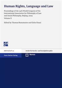 Human Rights, Language and Law: Proceedings of the 24th World Congress of the International Association for Philosophy of Law and Social Philosophy, B