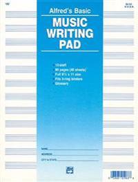 12 Stave Music Writing Pad: Loose Pages (3-Hole Punched for Ring Binders)