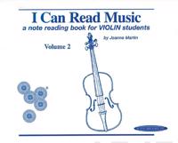 I Can Read Music, Vol 2: A Note Reading Book for Violin Students