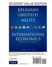 International Economics: Theory & Policy: Student Value Edition