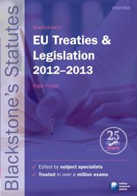 Blackstone's EU Treaties & Legislation