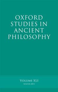 Oxford Studies in Ancient Philosophy