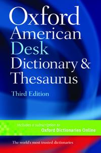 Oxford American Desk Dictionary and Thesaurus