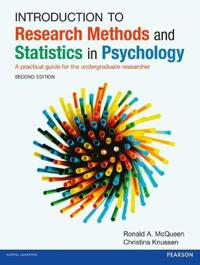 Introduction to Research Methods and Statistics in Psychology