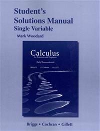 Student Solutions Manual for Calculus for Scientists and Engineers