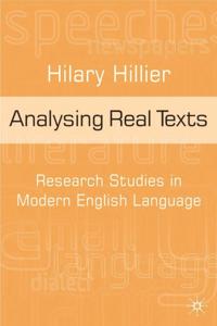 Analysing Real Texts