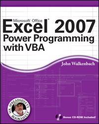 Excel 2007 Power Programming with VBA [With CDROM]