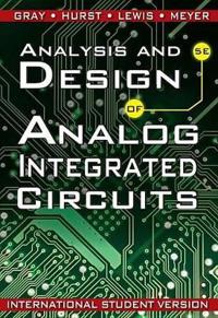 Analysis and Design of Analog Integrated Circuits, International Student Ve