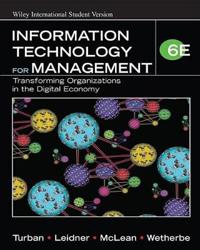 Information Technology for Management: Transforming Organizations in the Di