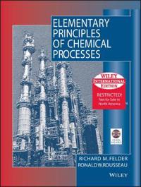 Elementary principles of chemical processes