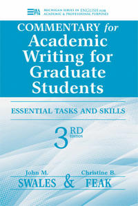 Commentary for Academic Writing for Graduate Students