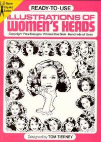 Ready-to-Use Illustrations of Women's Heads