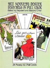 Art Nouveau Poster Postcards in Full Color