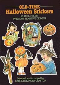 Old-Time Halloween Stickers 25 Full Color Pressure-Sensitive Designs