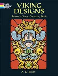 Viking Designs Stained Glass Coloring Book