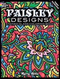 Paisley Designs Stained Glass Coloring Book