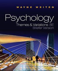 Psychology: Themes & Variations [With Concept Charts for Study Psychology]