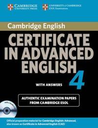 Cambridge Certificate in Advanced English 4 for Updated Exam Self-study Pack (Student's Book with Answers and Audio CDs (2))
