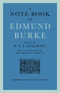 A Note-book of Edmund Burke