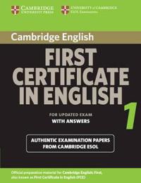 Cambridge First Certificate in English 1 for Updated Exam Student's Book with Answers