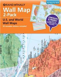Wall Map 2-Pack [With Sticker(s)]