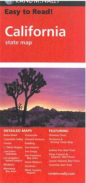 Rand McNally Easy to Read! California State Map
