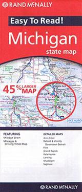Rand McNally Easy to Read! Michigan State Map