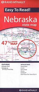 Rand McNally Easy to Read! Nebraska State Map