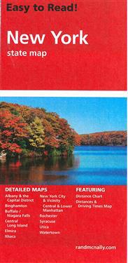 Rand McNally Easy to Read! New York State Map