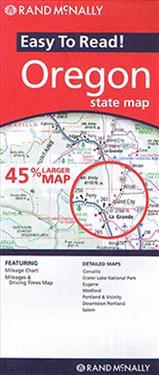 Rand McNally Easy to Read! Oregon State Map