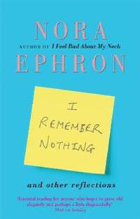 I Remember Nothing and Other Reflections