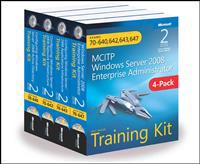 McItp Windows Server 2008 Enterprise Administrator: Training Kit 4-Pack: Exams 70-640, 70-642, 70-643, 70-647 [With CDROM]