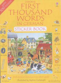 First 1000 Words in German Sticker Book