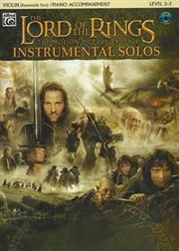 The Lord of the Rings Instrumental Solos for Strings: Violin (with Piano Acc.), Book & CD [With CD (Audio)]