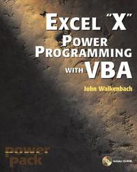 Excel 2003 Power Programming with VBA [With CDROM]