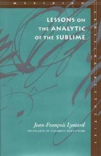 Lessons on the Analytic of the Sublime