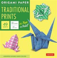 Origami Paper Traditional Prints: 49 Sheets